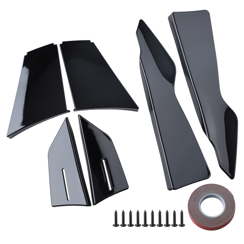 Suitable for BMW F80M3F82M4 anti-collision strip front bumper anti-scratch strip carbon fiber front bar combination air knife modification