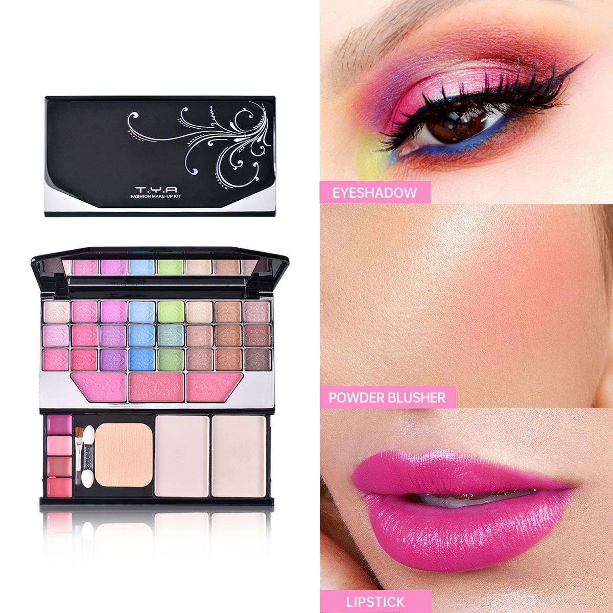 6155 (순 32g)#33색 메이크업 팔레트 (수출 전용, 국내 판매 불가, 개인용 사진 촬영 불가)