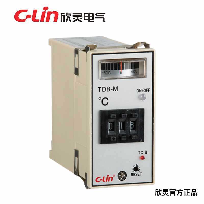 C-Lin欣灵TDB-M温控仪指针式温控器温K 399度控制器代替E5EM