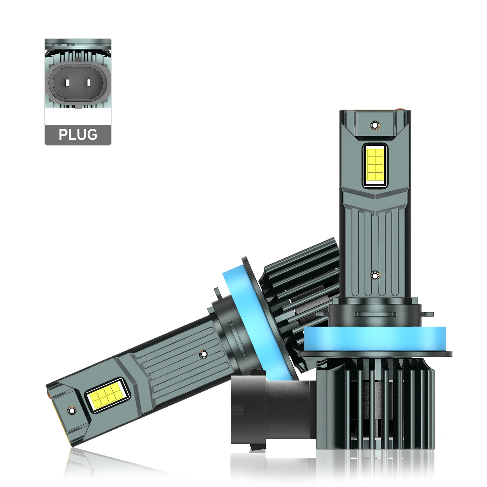 SENROBO transfronterizo venta caliente automóvil condujo faro H7 enchufe directo de alto brillo H4 cerca de alto brillo integrado image 8