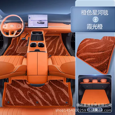 Modelə uyğun ayaqaltı: Q07 Car-Specific Modified Decorative Accessories - qiyuan-q07-zhenxuan-double-layer-galaxy-blanket-foot-mat-trunk-main-mat-three-colors-available