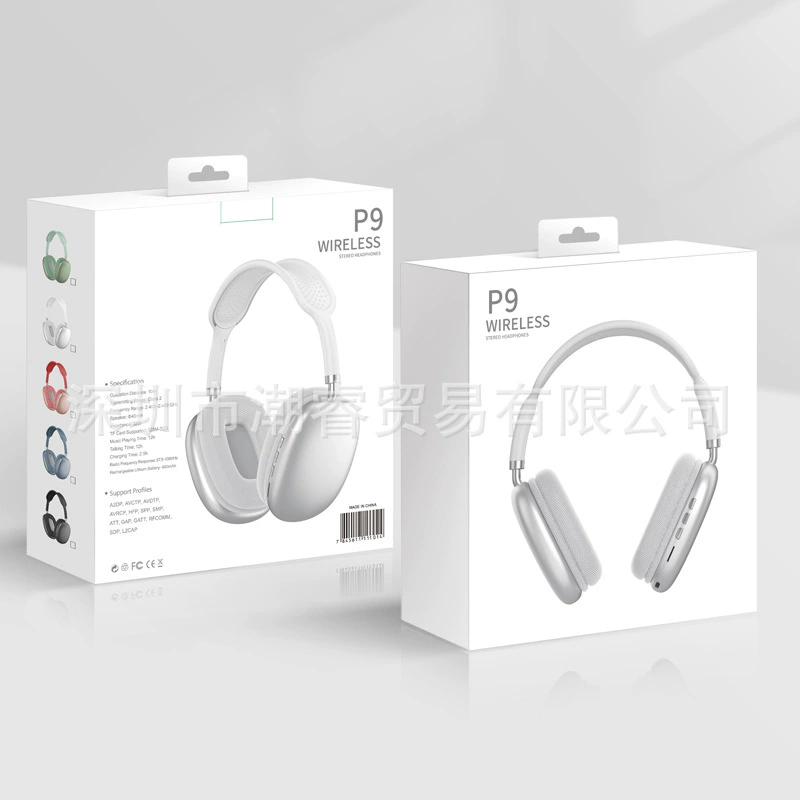 Кросс-бордер взрыв новый P9MAX спортивные милые Bluetooth-наушники беспроводные наушники с носителем 5.3