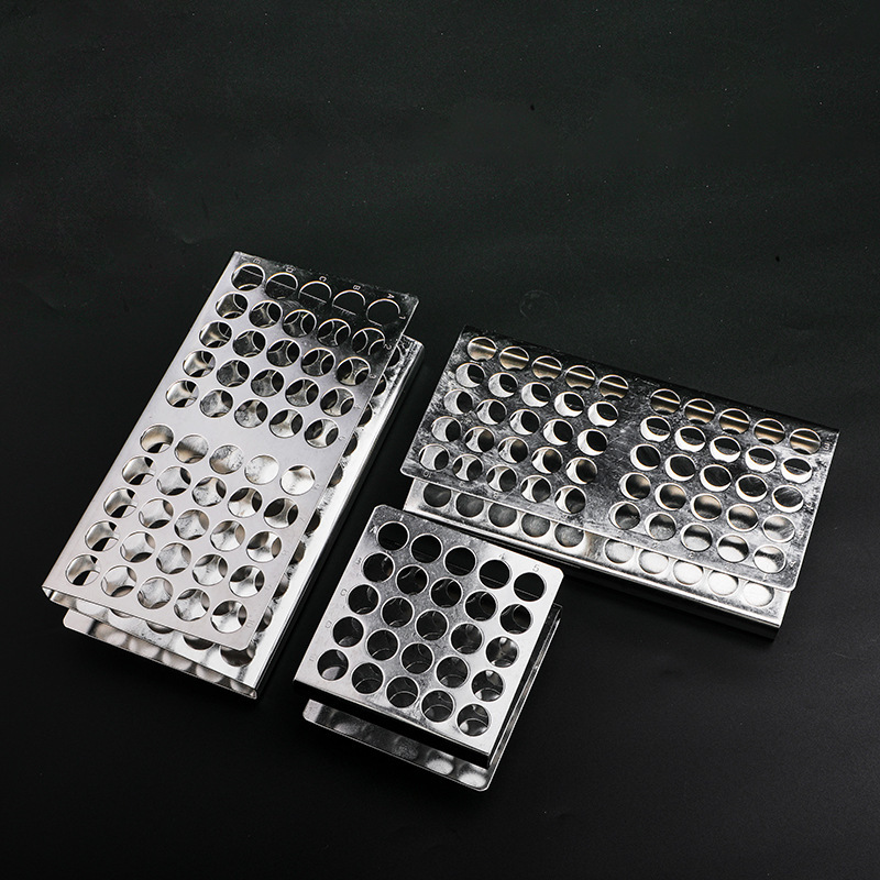 304不锈钢试管架子Z型架 孔直径15mm 17mm 25孔 50孔试管架