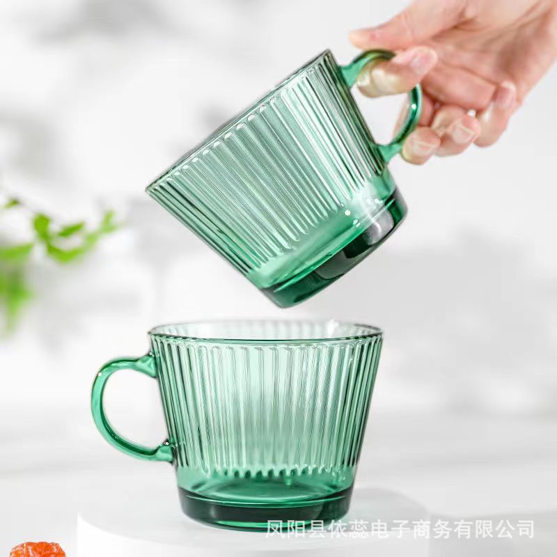 2 핸들 컵 [다크 그린]