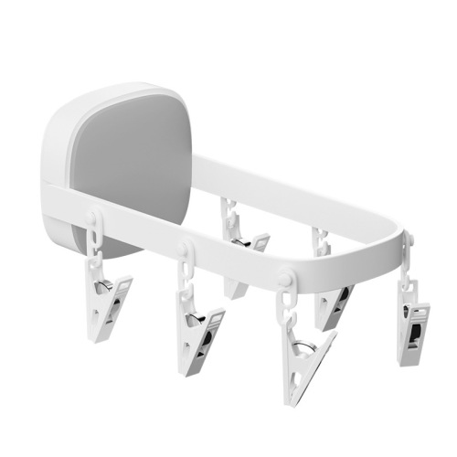 Folding clothes hanger, punch-free, household clothes hanging, wall hanging, bathroom indoor balcony, socks drying artifact, clothes drying rack