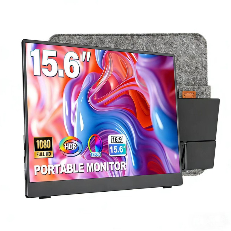 Portable Monitor 15.6inch for Mobile Phones, Computers, Laptops, Expansion for Switch/Ps4 Games, Office Display Screen