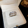 Zirconium, one size fashionable ring, design jewelry, trend of season, on index finger, wholesale