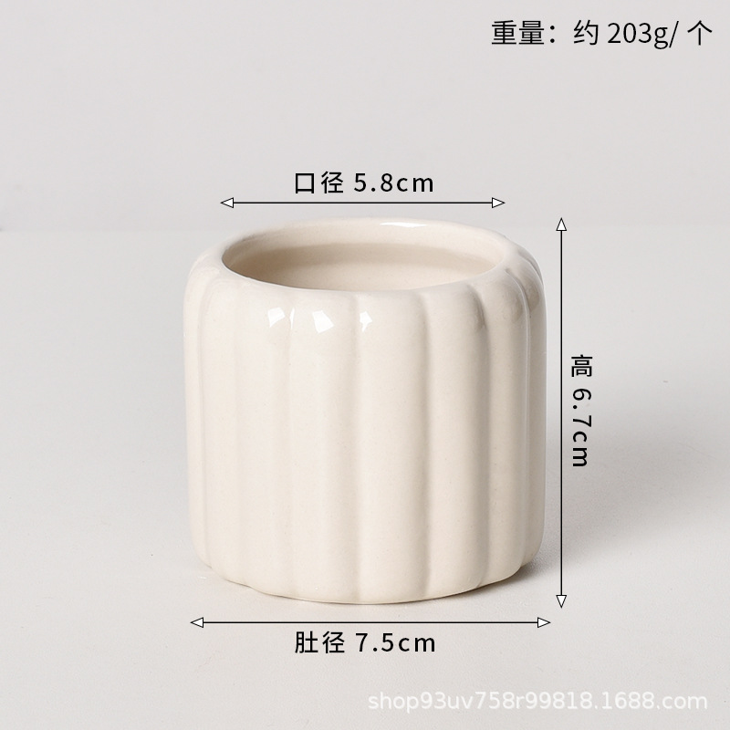 Pot de cerámica crema INS lujo ligero de alto nivel sensación de plantación de orquídeas mariposa simple orquídeas plantación de pot de porcelana blanca Dehua