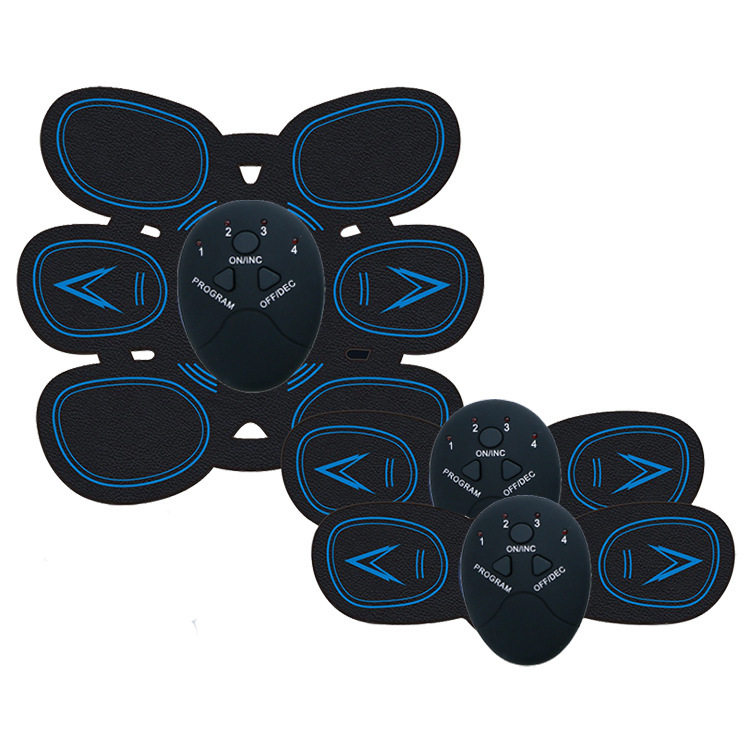 Juego de almohadillas de estimulación muscular abdominal B (versión con batería AAA) - Edición en inglés