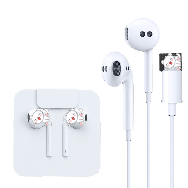 Venta al por mayor de fábrica para Apple auriculares con cable rayo en la oreja auriculares con cable de 3,5mm auriculares de cabeza redonda