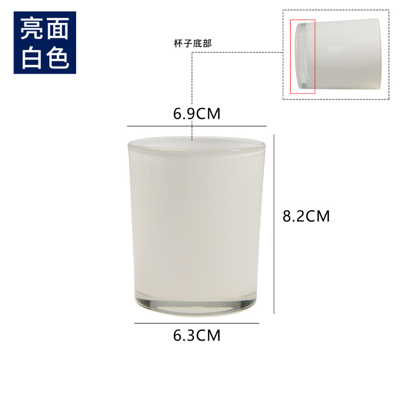 新商品の七色の電気めっきのアロマキャンドルの杯欧米の寝室の置物のまぶしいグラスの燭台の空の缶のガラスの容器|undefined
