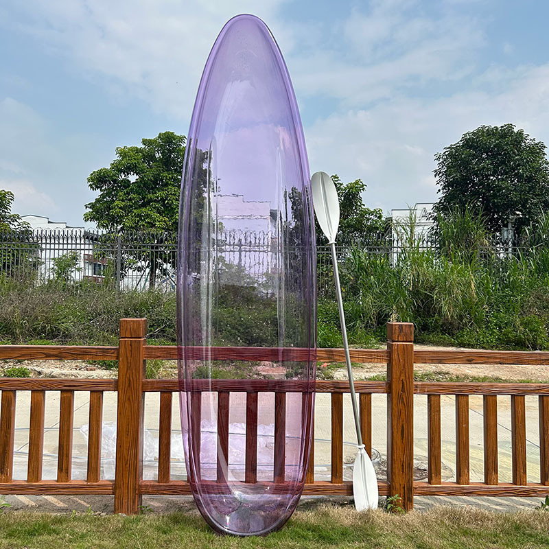 Barco transparente Wolang para dos personas, barco de cristal, barco de cristal famoso en internet, piscina, lugar panorámico, barco transparente para tomar fotografías