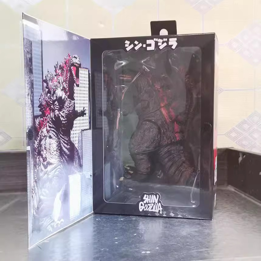 NECA en caja versión de película 2016 real Godzilla dinosaurio monstruo móvil Godzilla juguete modelo hecho a mano