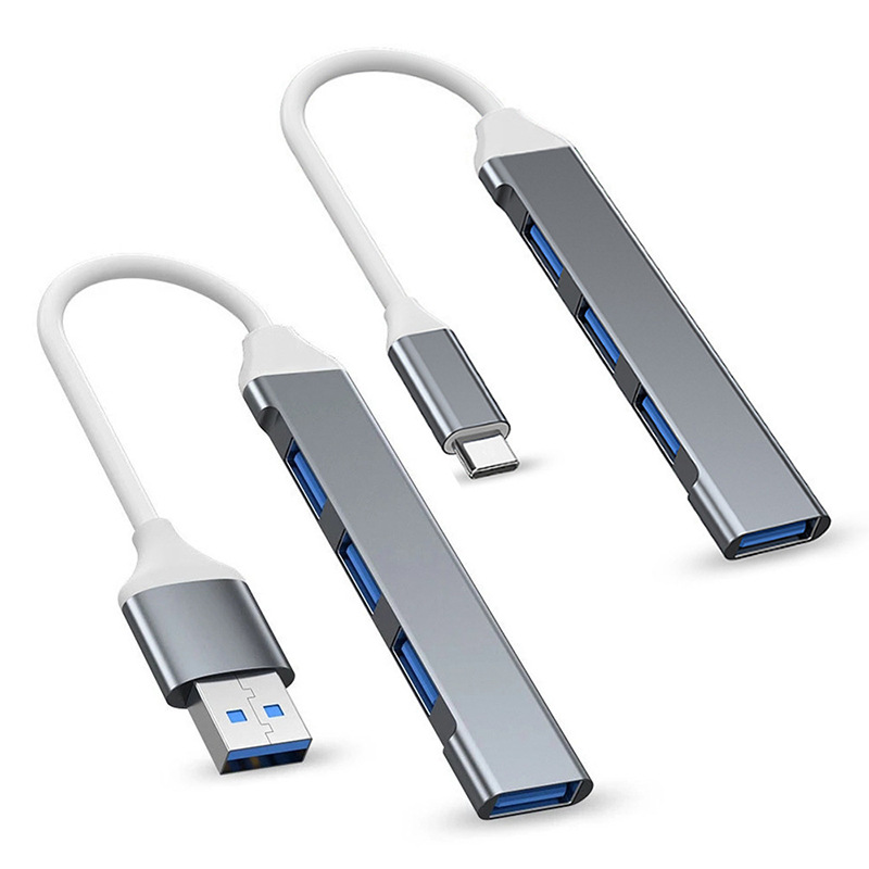 Aleación de aluminio ultrafino 4 puertos USB 3.0hub Hub tipo C USB3.1 uno-cuatro USB C divisor