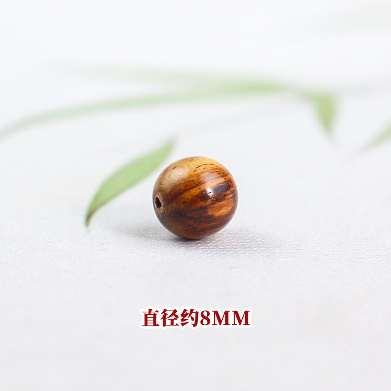 白檀の散珠、木製ビーズ、散売り、DIYビーズアクセサリー、丸ビーズ、春節、新年、馬年、幼稚園児、子供の手作り