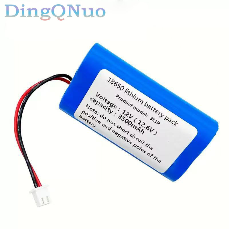 12V3500Mah 3S 18650 Lithium-Ion Rechargeable Battery for Monitoring Cameras, Solar Light Equipment