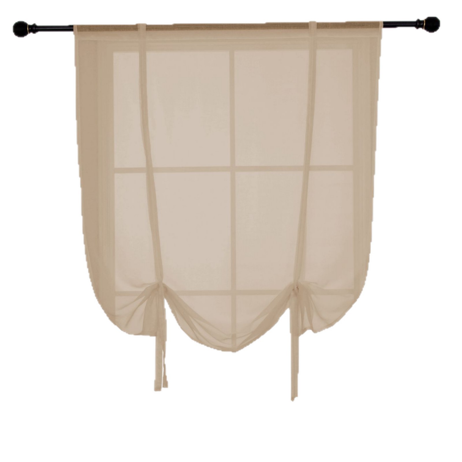 Cross-Border Modern E-Commerce Roman Short Curtain Window Screen Amazon Aliexpress Wish Best-Selling Product Pure Color Linen Screen