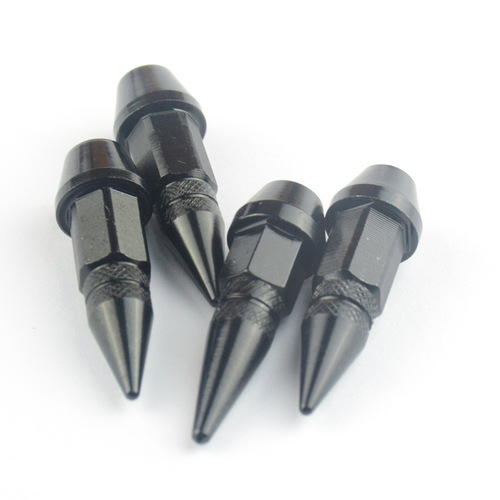 45mm car tire pointed valve cap car accessories bullet valve core tire valve cap