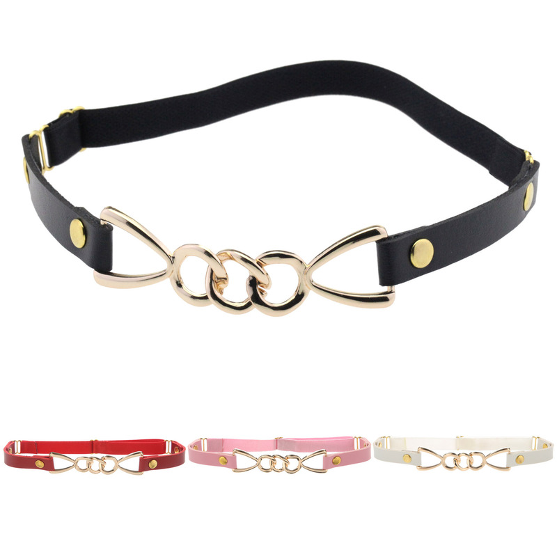 Cross-border European and American Punk Personality Gold Ring Buckle Thigh Ring Leather Leg Chain Leg Jewelry Creative Sexy Chain Garter Belt