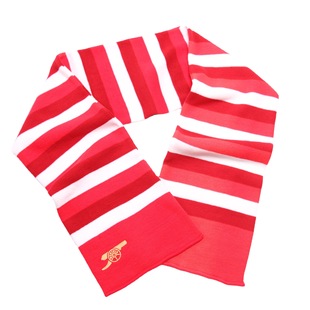 Factory Direct Supply of Customized Various New Double-Layer Thickeneded Stripesd Knitted Scarves Arsenal Embroidered Football Scarves