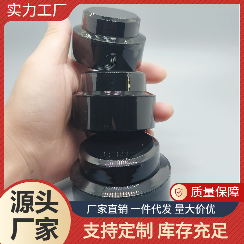 15/30/50g黑色PP斜肩甲油胶模型胶罐光疗延长胶空瓶日式凝胶罐瓶