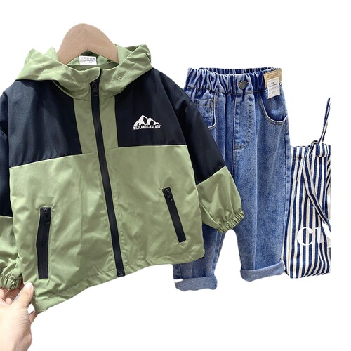  Autumn Children's Clothing Children's Jackets Autumn Boys' Jackets Spring and Autumn Three-in-One Outdoor Camping Autumn Clothing Wholesale