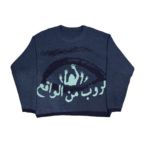 European and American autumn and winter trendy brand graffiti print streetwear casual sweatshirts and knits for men and women