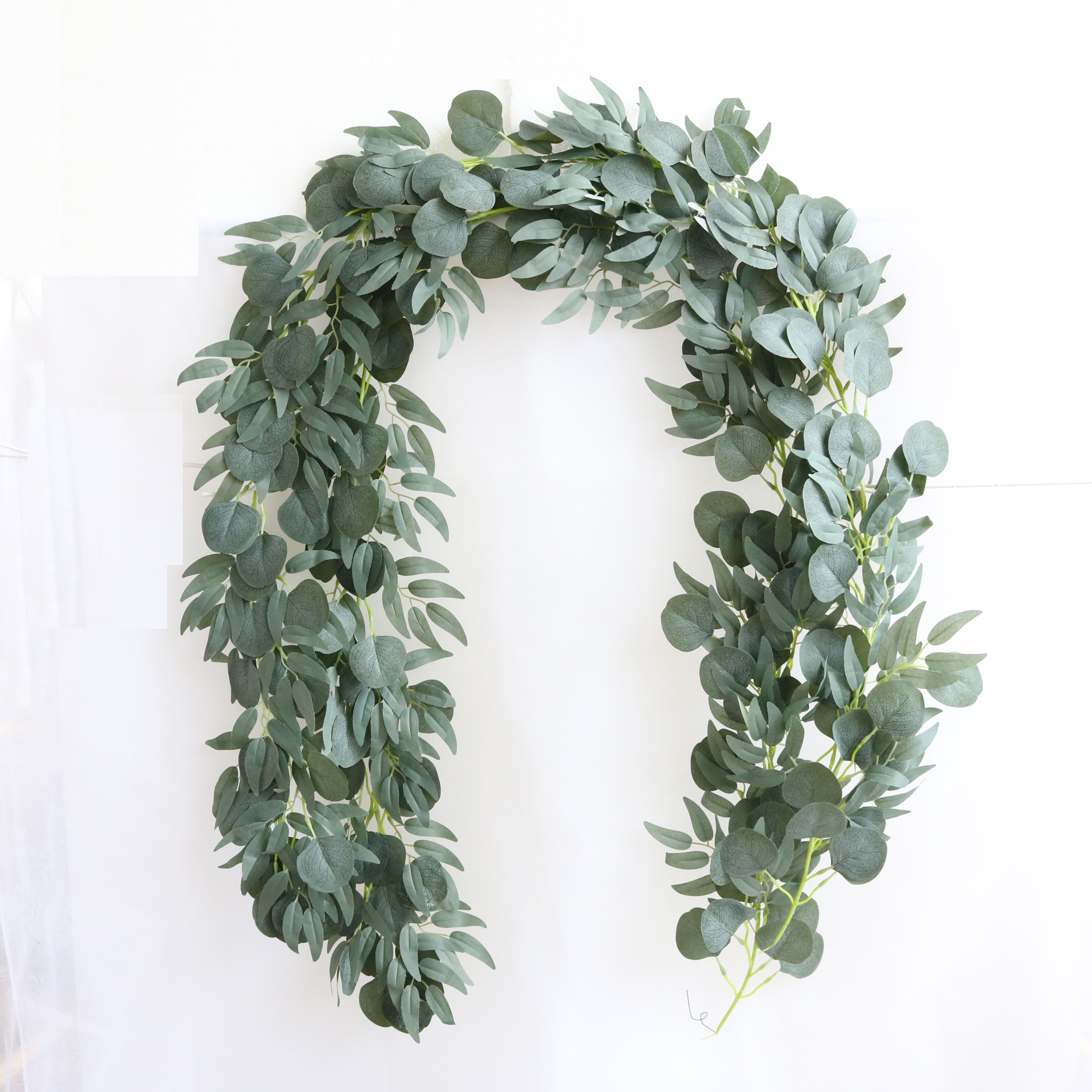 柳葉尤加利葉藤條桉樹葉婚慶家居裝飾