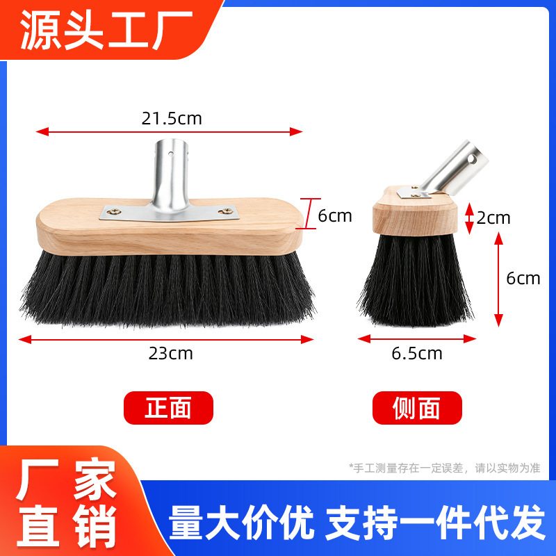 Deck cleaning brush, deck leaf brush, garden cleaning brush, long-handled kitchen nylon corrugated boat deck brush, pool brush Deck cleaning brush, deck leaf brush, garden cleaning brush, long-handled kitchen nylon corrugated boat deck brush, pool brush