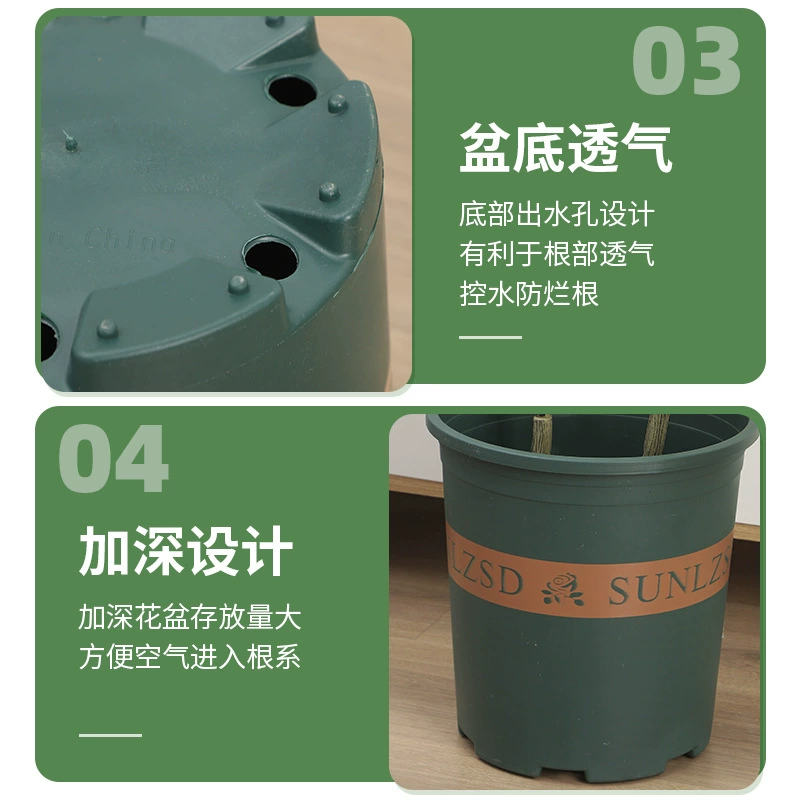 The third generation root control pot, large diameter 5-gallon pot, extra large 7-gallon pot with tray, integrated anti-root rot, high style and thickening