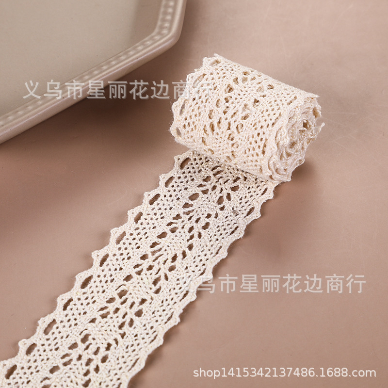 厂家直销  4cmDIY头饰棉线花边  蝴蝶结 辅料配件