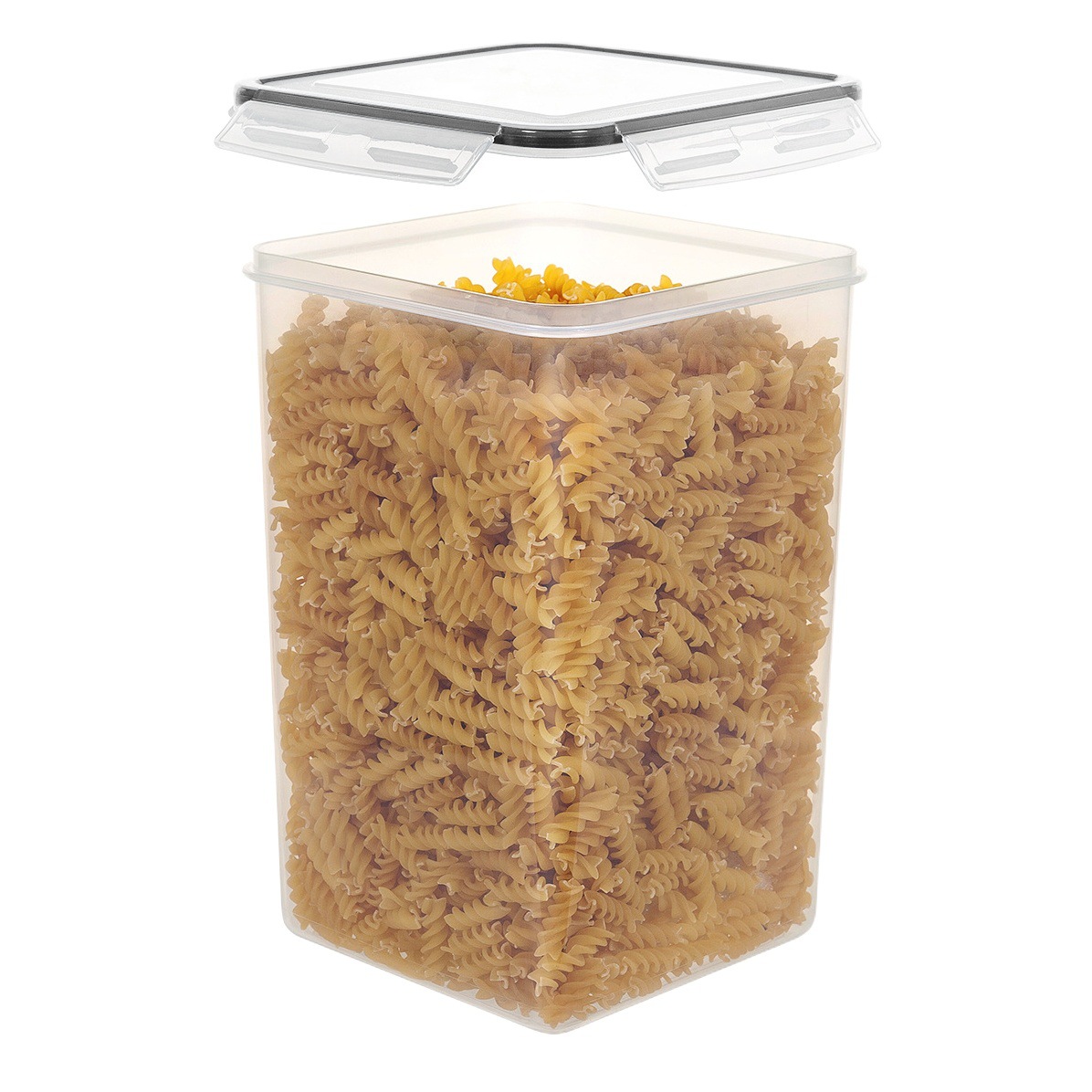 Jarra de almacenamiento especial transfronteriza para granos de cocina 6.5L gran capacidad PP transparente a prueba de insectos a prueba de humedad Cubo de almacenamiento de arroz sellado