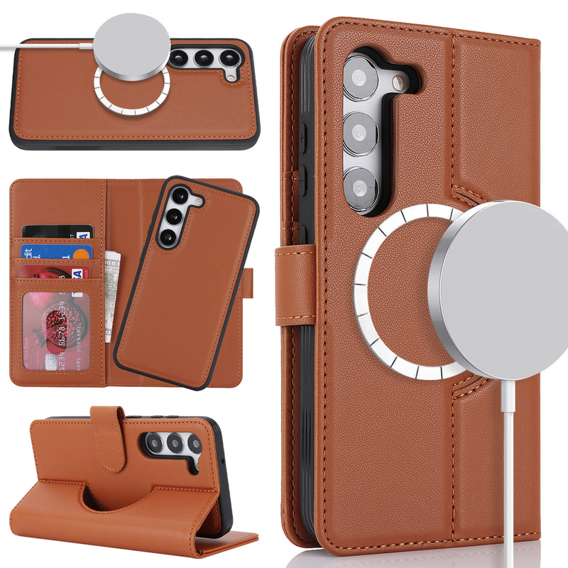 For Apple iPhone 13 Mobile Phone Case Apple 16 Pro Max Split Wallet Magsafe Leather Case