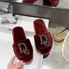 Slippers, demi-season keep warm fashionable footwear, 2021 collection, internet celebrity