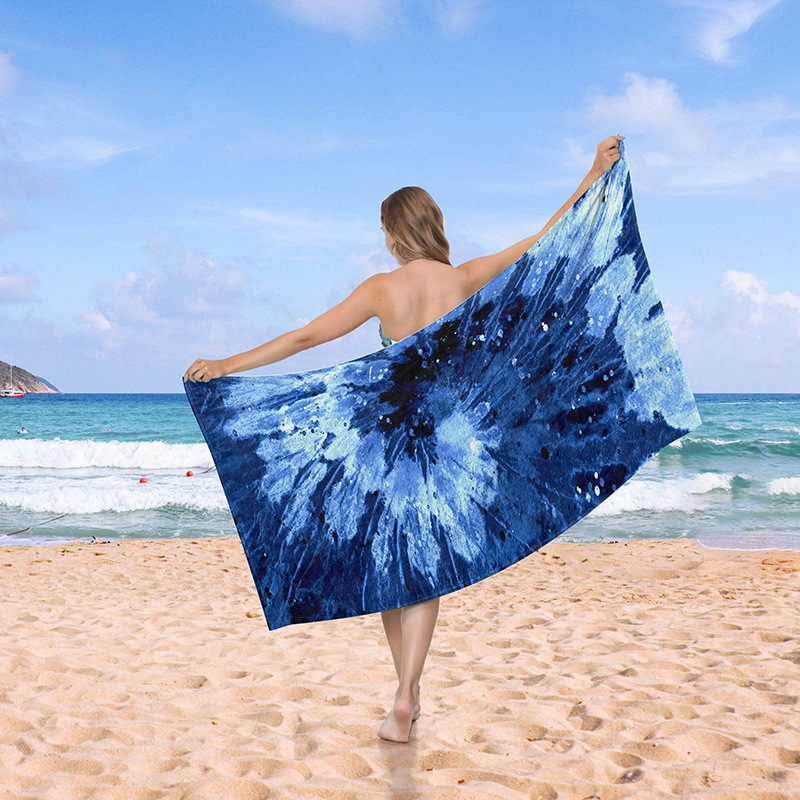 Amazon impreso natación playa Toalla de baño arena antiadherente Toalla de asiento de secado rápido Comercio exterior transfronterizo impreso Toalla de playa