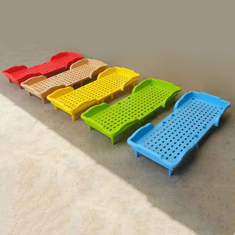 Kindergarten bed Plastic bed Single special lunch break custody innovation stacking lunch bed baby early teach children's bed