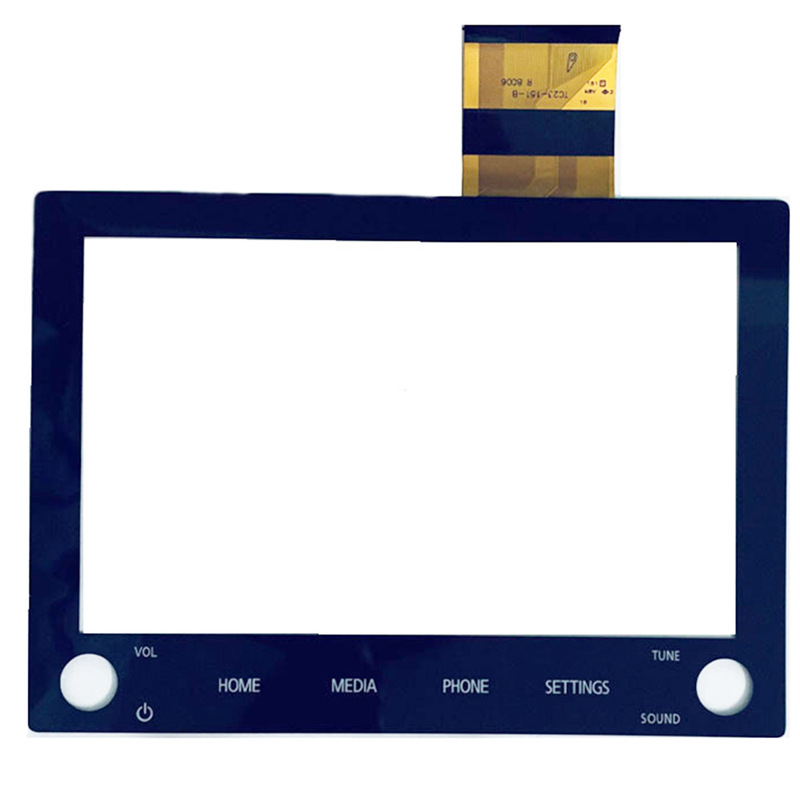 Suitable for Mitsubishi Outlander Sports Edition 2 knobs touch screen 8 inch capacitive touch screen US Edition car TP