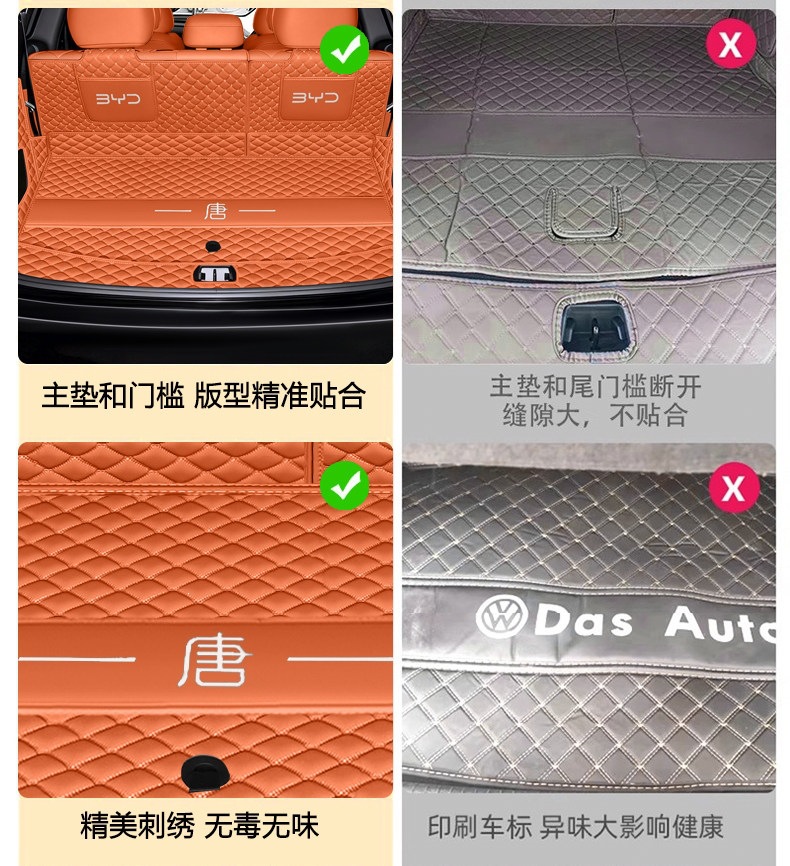 Suitable for BYD Tang trunk mat, full coverage, 26 models of car interior accessories, Tang trunk mat