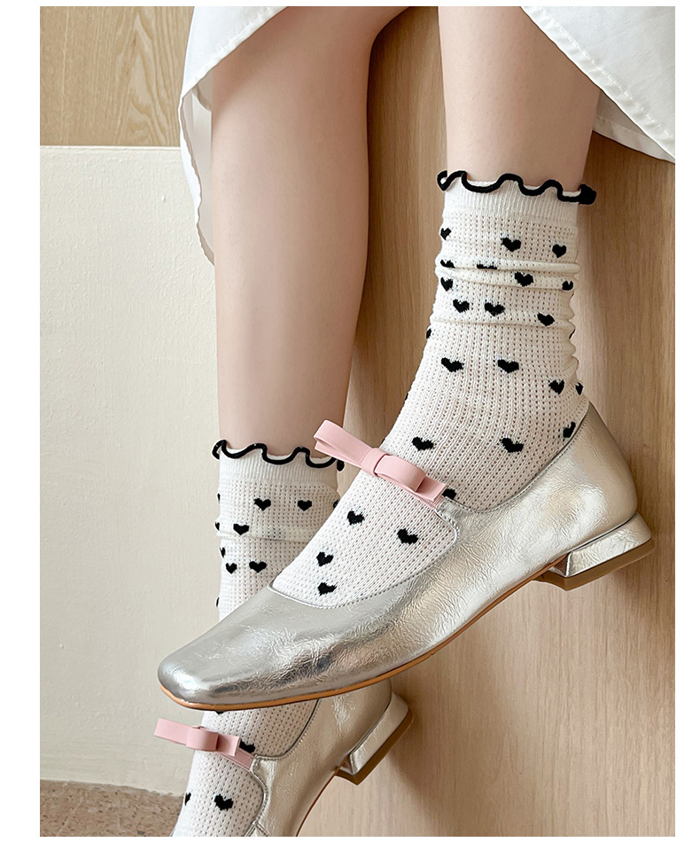 35g Weight Socks Classification Socks Lingerie Type Nylon, Cotton Fabric Type A Pair Quantity Holiday, School, Daily Occasion Quick Dry Function Polka Dots Pattern Summer Season Women's Gender Simple Style Style Women's Simple Style Polka Dots Nylon Cotton Crew Socks A Pair