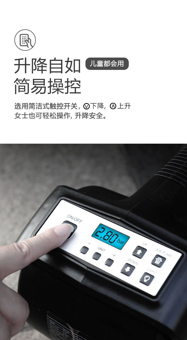 Car electric 0kg 12V multifunctional vehicle air compressor for off-road vehicles, SUVs, RVs, 5-ton hydraulic horizontal type