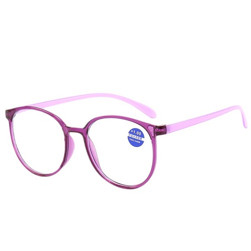  new lightweight fashionable anti-blue light reading glasses large round frame middle-aged and elderly high-definition reading glasses street stall wholesale