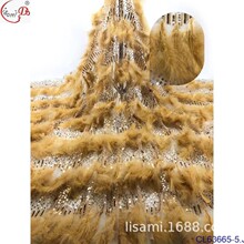 ��ʽ���������ë��ɴ��˿���� 3d flower feather fabric
