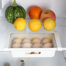新款抽拉式冰箱12格鸡蛋保鲜盒 家用厨房抽屉式果蔬分类收纳盒