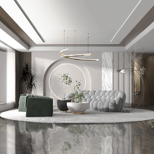 Italian style Rochburg Internet celebrity bubble sofa light luxury personalized creative special-shaped sofa minimalist living room fabric sofa