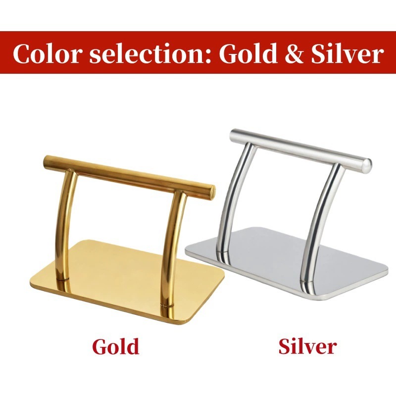 New Cross-Border Hairdressing Chair Accessories, Stainless Steel Footrest, Floor-Standing, Movable Footrest, Dedicated for Hair Salons, Direct Sales from the Manufacturer