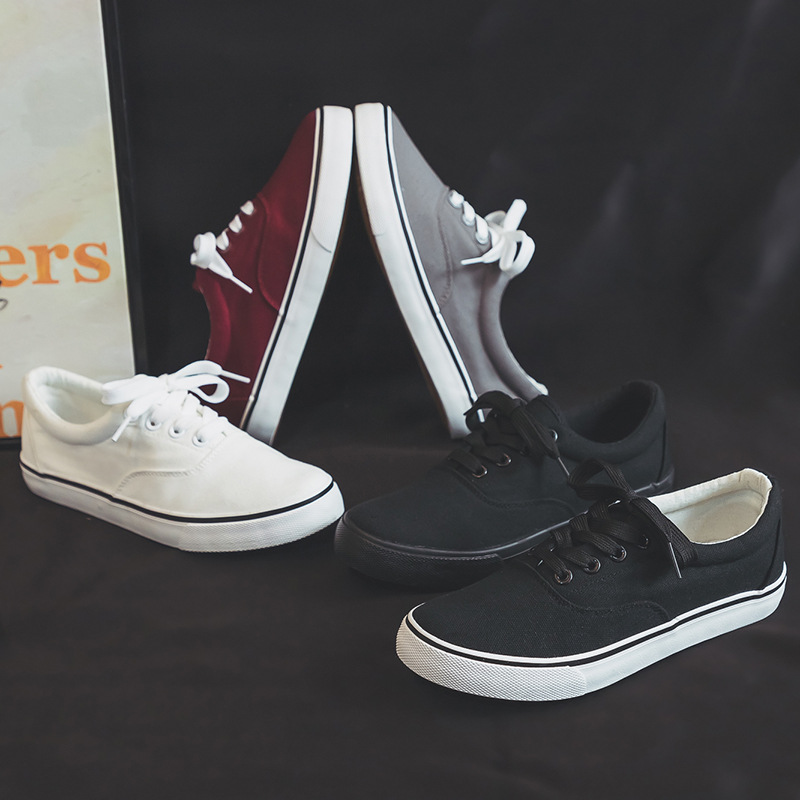 Harajuku versátil zapatos negros para mujeres 2026 nuevos zapatos de pizarra super caliente zapatos de lona samurai negro zapatos casuales para parejas