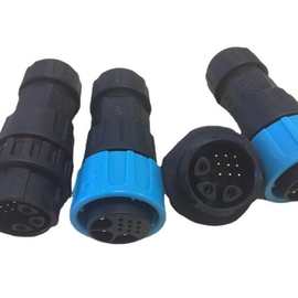源头厂家供应M25-3P+9P防水航空连接器 快速插拔自锁IP68防水接头