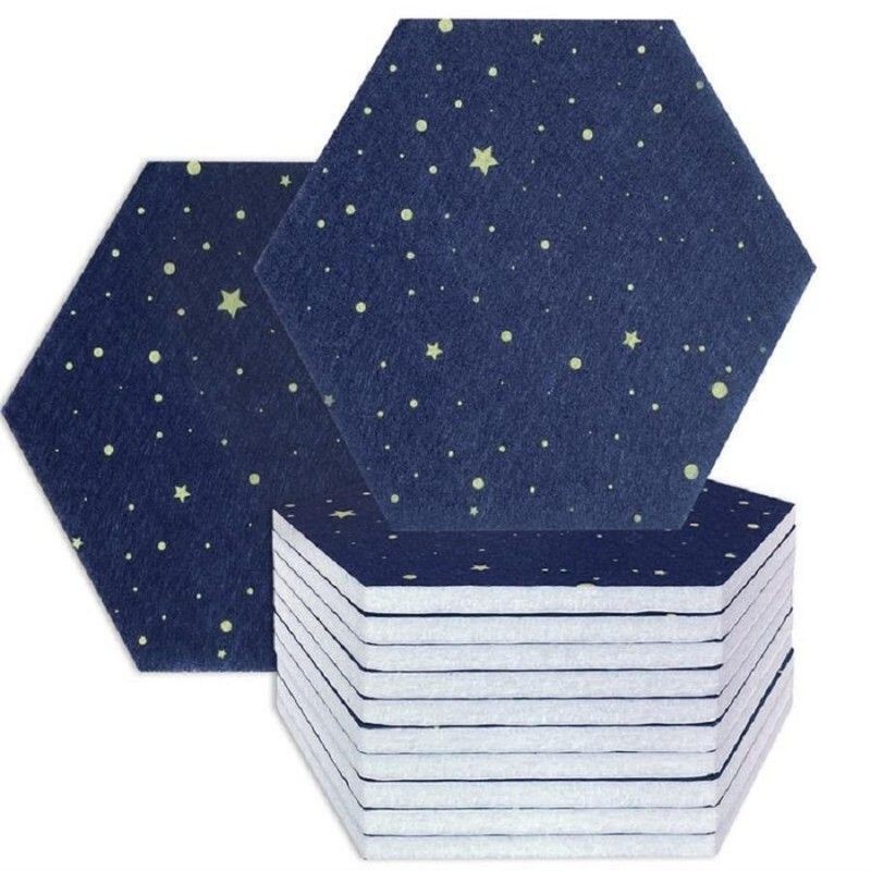 Polyester fiber felt hexagonal star board 3d wall stickers bedroom photo background wall decoration sound-absorbing board Polyester fiber felt hexagonal star board 3d wall stickers bedroom photo background wall decoration sound-absorbing board