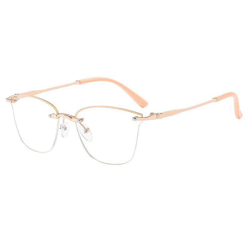 2025年ホットスタイルコレクション女性用老眼鏡、中高年向けの新しい高精細抗青色光ファッショナブルなフレームレス老眼鏡|undefined