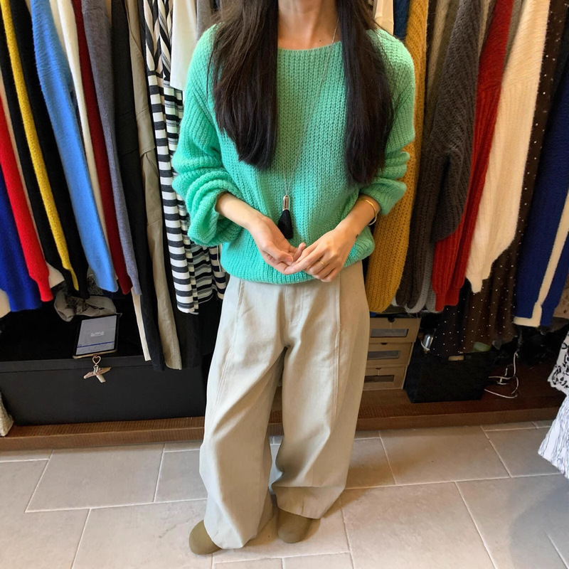Clearance Sale, No Returns or Exchanges. New Autumn and Winter Korean Style Lazy Style Loose Slimming Multi-Color Warm Sweater for Women 20252 Clearance Sale, No Returns or Exchanges. New Autumn and Winter Korean Style Lazy Style Loose Slimming Multi-Color Warm Sweater for Women 20252